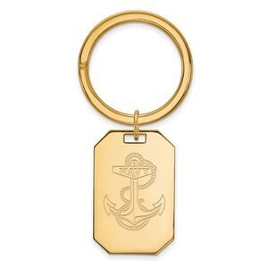 14k Gold Plated Silver U.S. Navy Key Chain